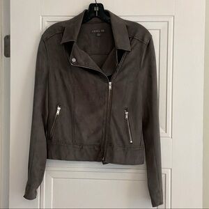 Level 99 Women's Charcoal Faux Suede Jacket